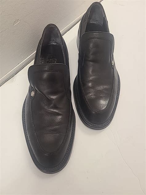 versace patent leather mens loafers|gianni Versace men's slip ons.